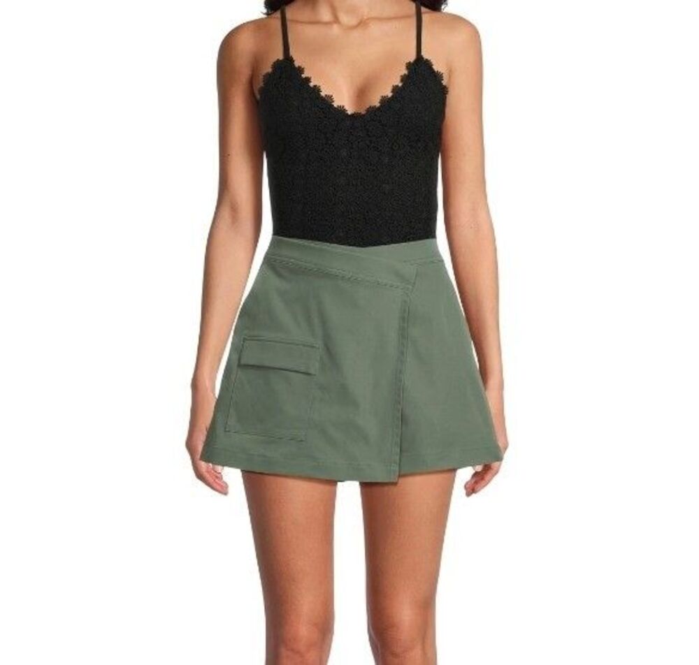Avia Womens Sz XL (16-18) Hike Skort Green Midnight